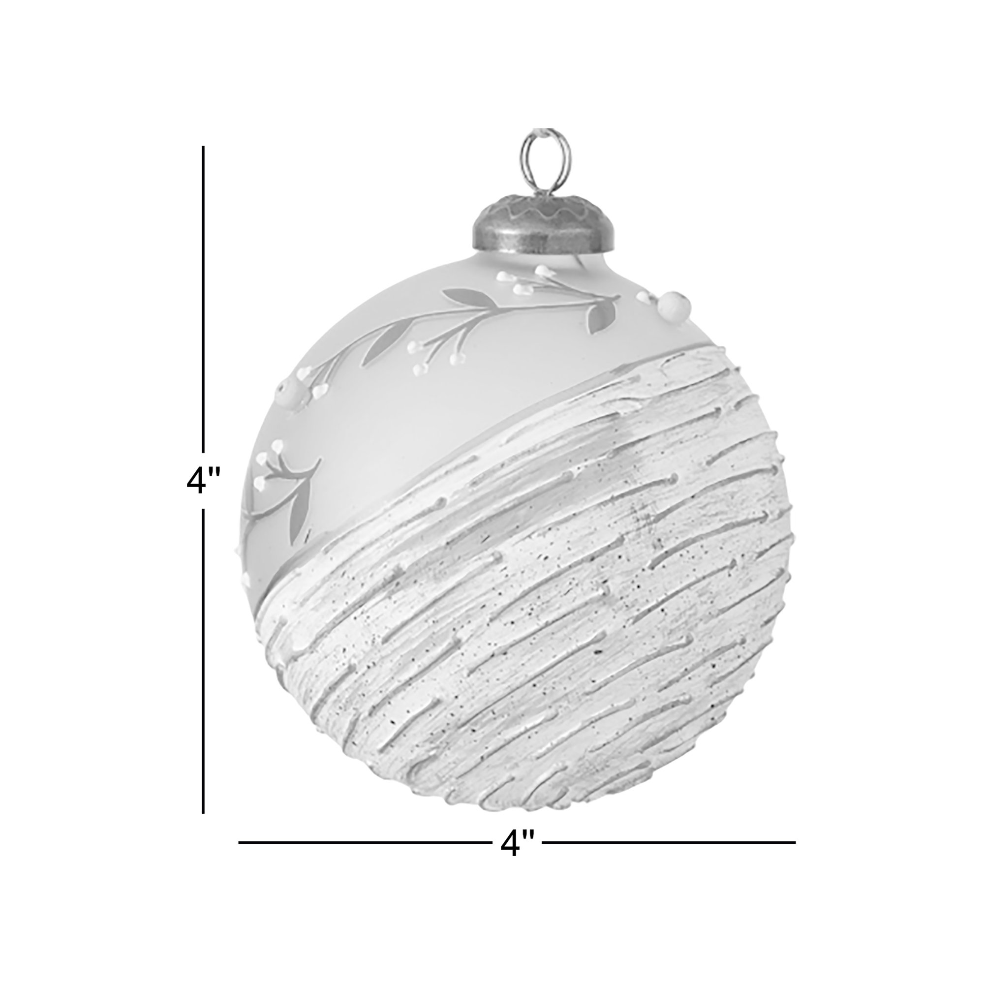 3 Piece Nature Inspired Ball Ornament Set