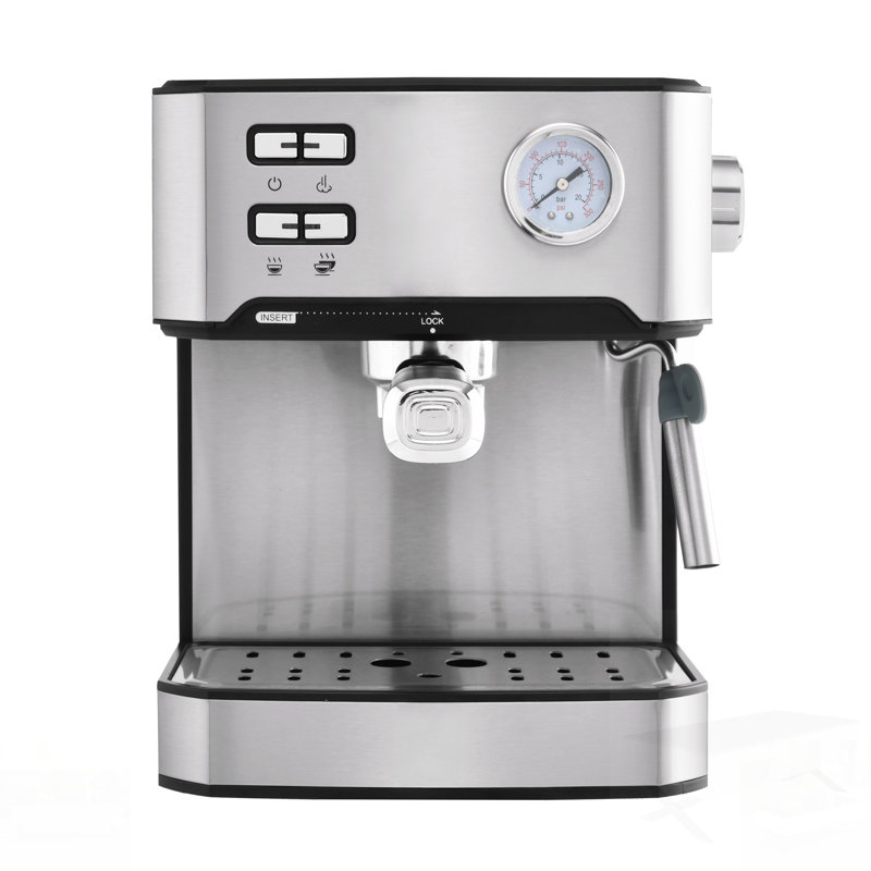 20 Bar Professional Espresso Machine With Milk Frother, Single & Double Shot, ESE Pod Compatible, Pressure Display, Removable Water Tank For Cappuccino, Latte, & Macchiato – Home Barista Edition