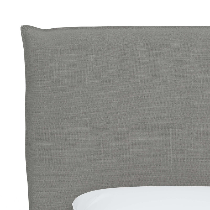 Lit tapissier standard à profil bas Bessinger, Double, Classic Grey Linen