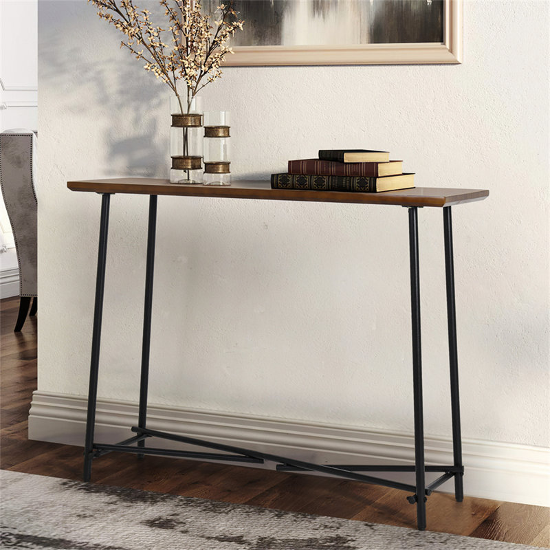 Alyn 100cm Solid Wood Top Console Table