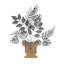 Décoration murale plante