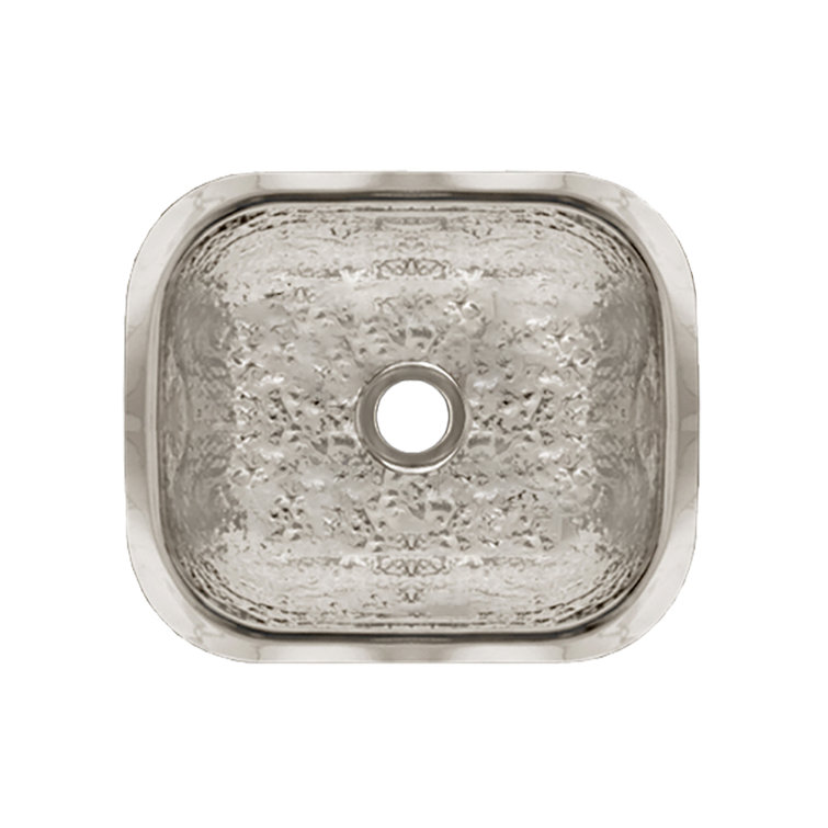 Decorative Prep 13.625'' L Undermount Single Bowl Brass Kitchen Sink