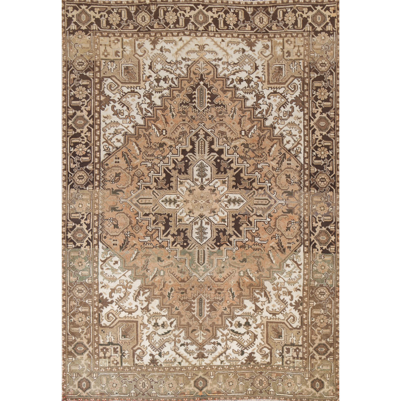 Tapis géométrique rétro 6 x 9