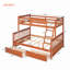 Lit superposé simple au-dessus de 2 tiroirs Gottliebe par Harriet Bee-1400912907