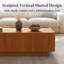Table basse moderne 55,5 "avec rangement caché