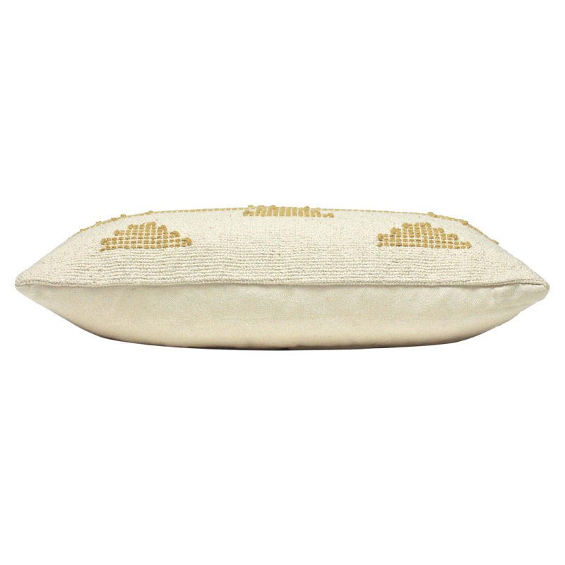 Geometric Rectangular Throw Cushion, Honey