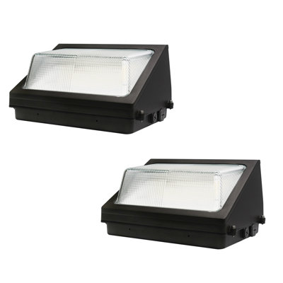 LED Wall Pack Light with Dusk to Dawn Sensor, 80W/100W/120W, 3CCT Adjustable, 120-277V, IP65, 0-10V Dimmable, Outdoor LED Security Flood Lighting for Warehouse, Garage, ETL Listed