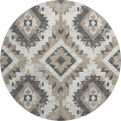 Premium Machine Washable Crestover AMF1878 Aztec Rug