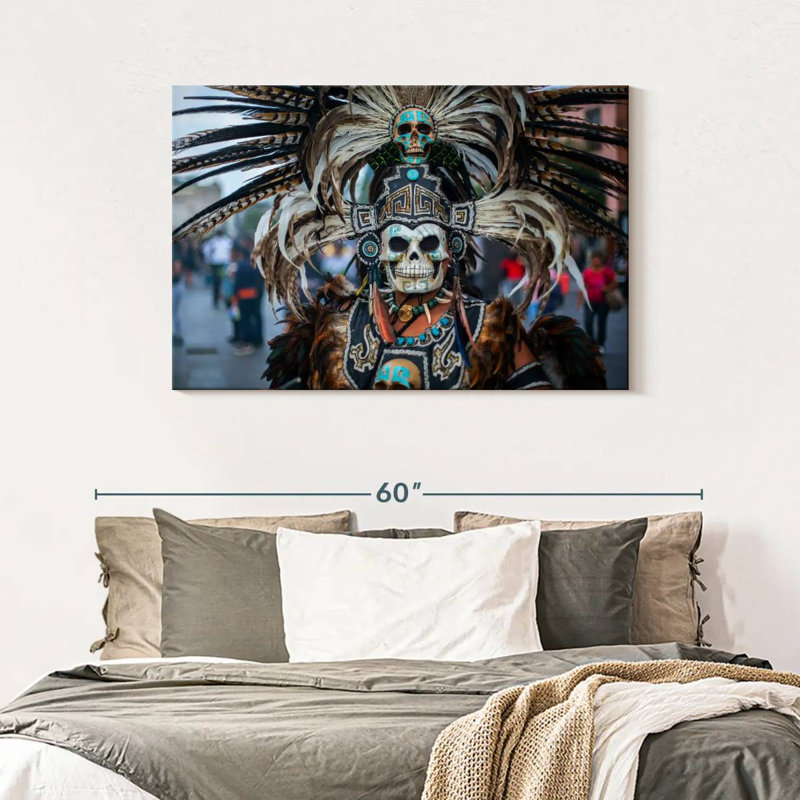 Kerner Pre-Hispanic Mask, 30" H x 45" W