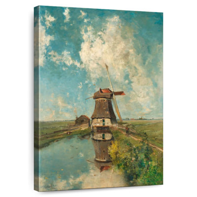 Alvord A Windmill On A Polder Waterway