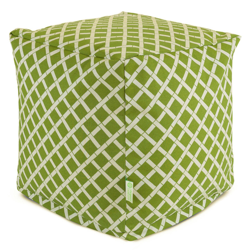 Petit repose-pieds d'extérieur avec coussin Gilbertown, sauge