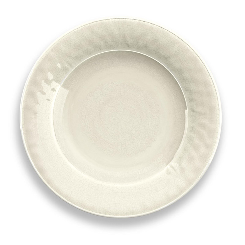 Fiskeville 27cm Melamine Dinner Plate, Cream