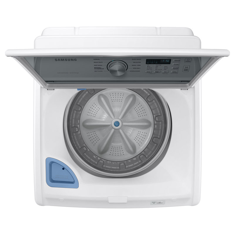 Samsung 4.7 cu. ft. Large Capacity Smart Top Load Washer with Active WaterJet, White
