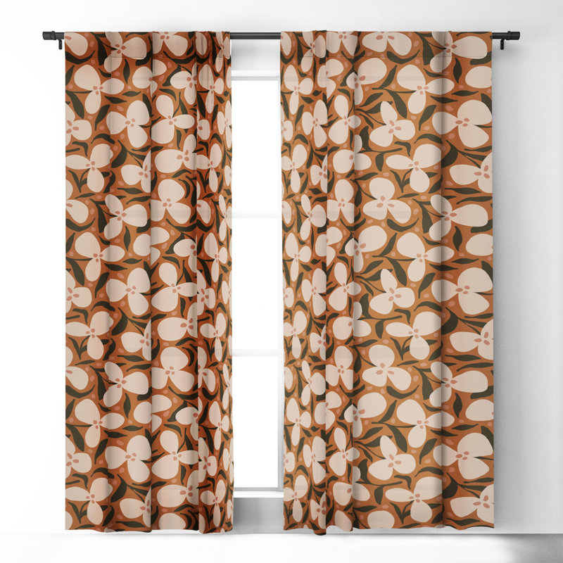 Rideau occultant en polyester Yailenys, L 50 po x L 63 po