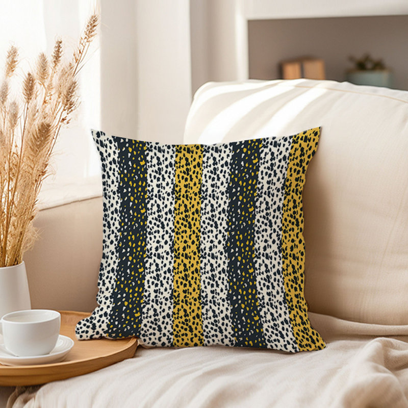 Animal Cheetal Print Stripe Pattern I Modern, 18"H x 18"W