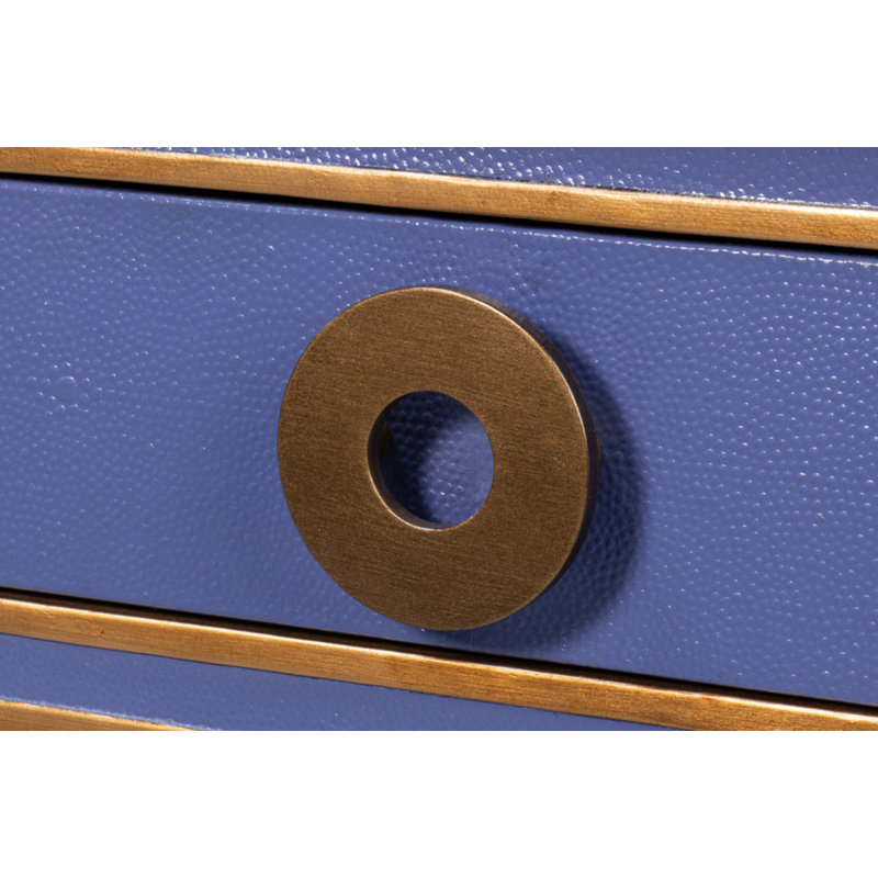 Shagreen Writing Desk, Blue