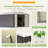 10 Ft. W X 12 Ft. D Outdoor Metal Storage Shed With Frame-104590395