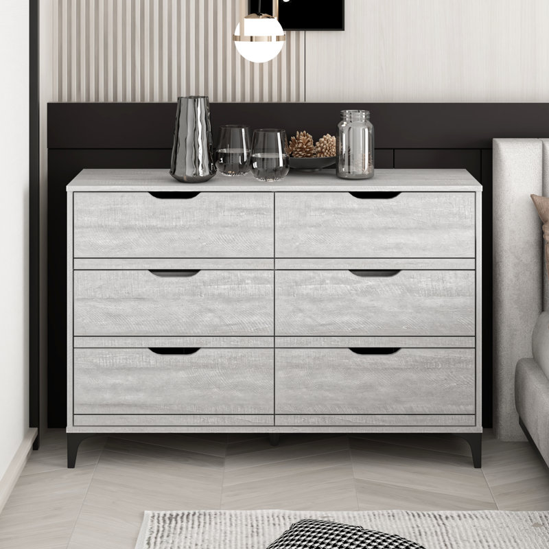 Norcross 6 Drawer Dresser, Dusty Gray