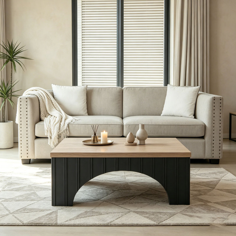 Table basse rustique carrée