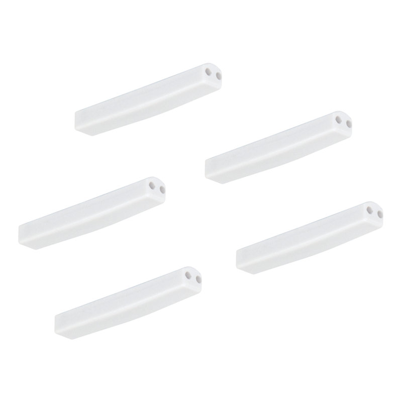 Ultra Slim White Plastic Linear Light Splice Connector, 5-Pack