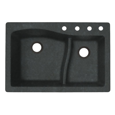 33'' L Double Bowl Quartz Kitchen Sink