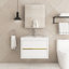 Meuble-lavabo mural simple 30 po avec comptoir et tiroirs à fermeture en douceur-615662744