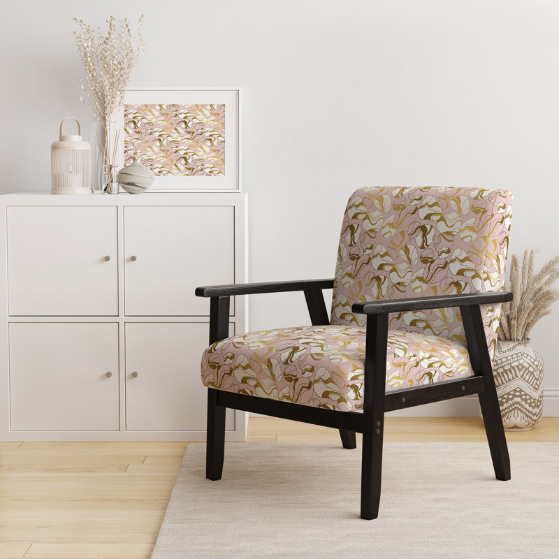 Fauteuil d'appoint rembourré Mid-Century