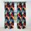 Motif de voyage bleu et mauve Cosmic Voyage - Rideau occultant en marbre abstrait - 1 panneaux-107538857
