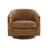 Bennett Genuine Leather Swivel Barrel Chair With Ottoman-121504153