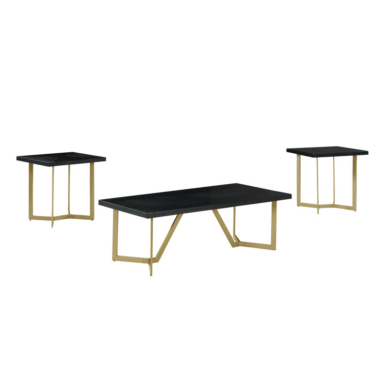 3 - Piece Living Room Table Set, White