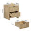 48 cm W Bedside Table