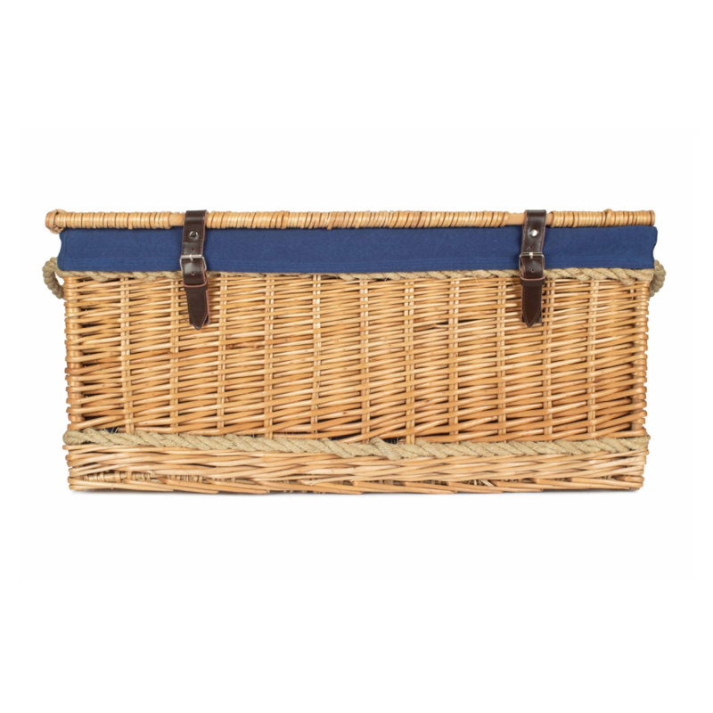 Bay Isle Home Tabit Wicker Decorative Basket, Blue