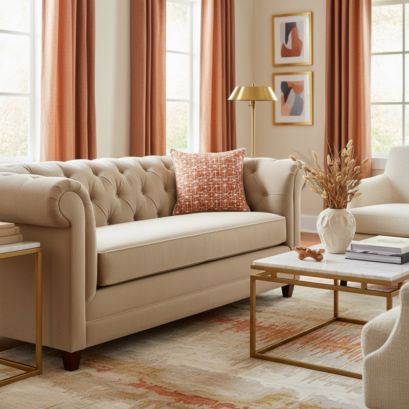 Foster Square Pillow Cover & Insert, Spice