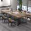 Table longue 86,61 "moderne et simple en bois massif brun-1279297612