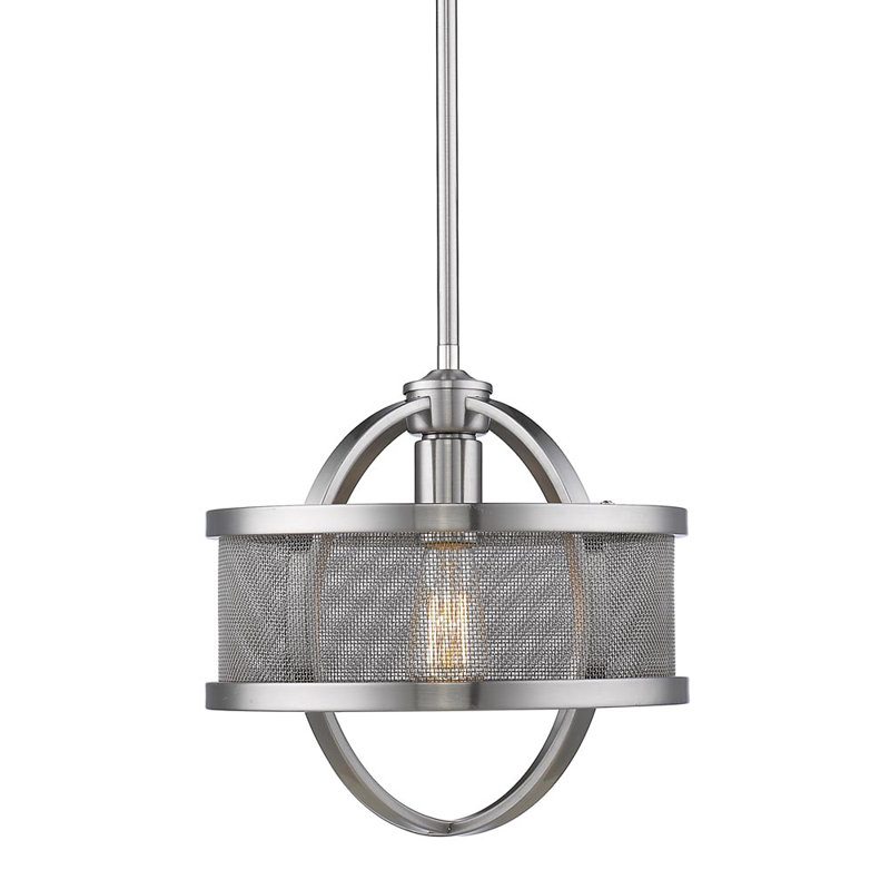 Petitt 1 - Light Olympic Gold Pendant, Pewter, Pewter