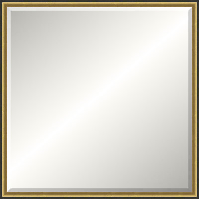 Gold  and Black Rustic Mirror