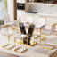 Tabouret de comptoir rembourré Antigone de 25 po avec structure en métal-771536681-771536685