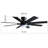 52" 8-blade Flush Mount Ceiling Fan  With Lights Remote Modern 3 Colors 6 Speeds -494076728