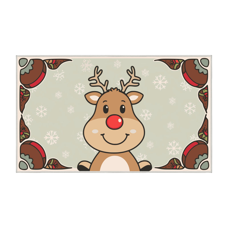 Tapis vacances de Noël The Holiday Aisle®, Tapis de couloir 2 pi x 4 pi