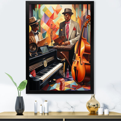 Cubist Jazz Harmonies 2 - Jukeboxes Wall Art