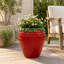 Pot de fleurs décoratif en forme de fraise pour la décoration extérieure
