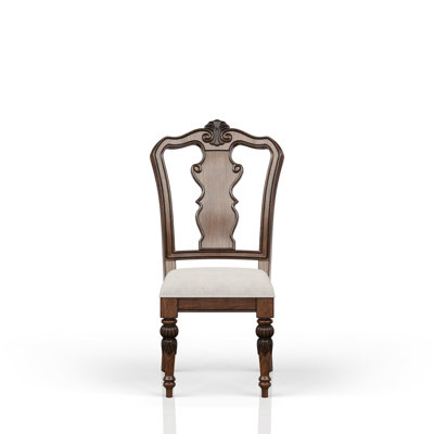 Finish Upholstered Seat Traditional Side Chair Chair, 57.5 Lb Package Weight,