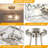 3 - Light Semi Flush Mount Ceiling Light With Water Glass Shade-1502950068