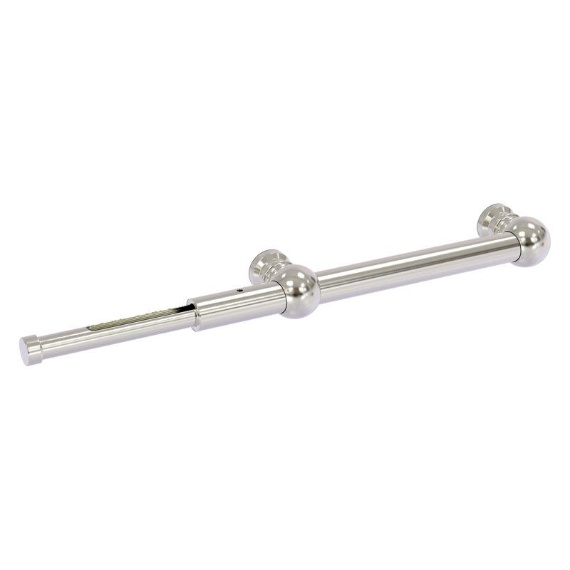 Tige de valet extensible de style traditionnel, Nickel satiné