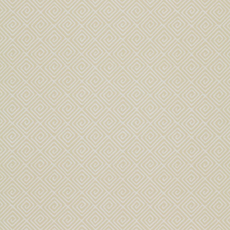 Greek Key Wallpaper, Bone