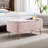 Charming Pink Storage Bench With Faux Fur And Stable Gold Leg Parts For Entryway Elegant Upholstery Patterns-682824869