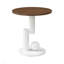 Ensemble de 2 tables basses gigognes, tables avec rangement pour le salon, ensemble de tables ovales et rondes, table de centre blanche, table basse, table d'appoint, grande taille de 47,24 po, petite de 19,69 po-1852375264-1852375267