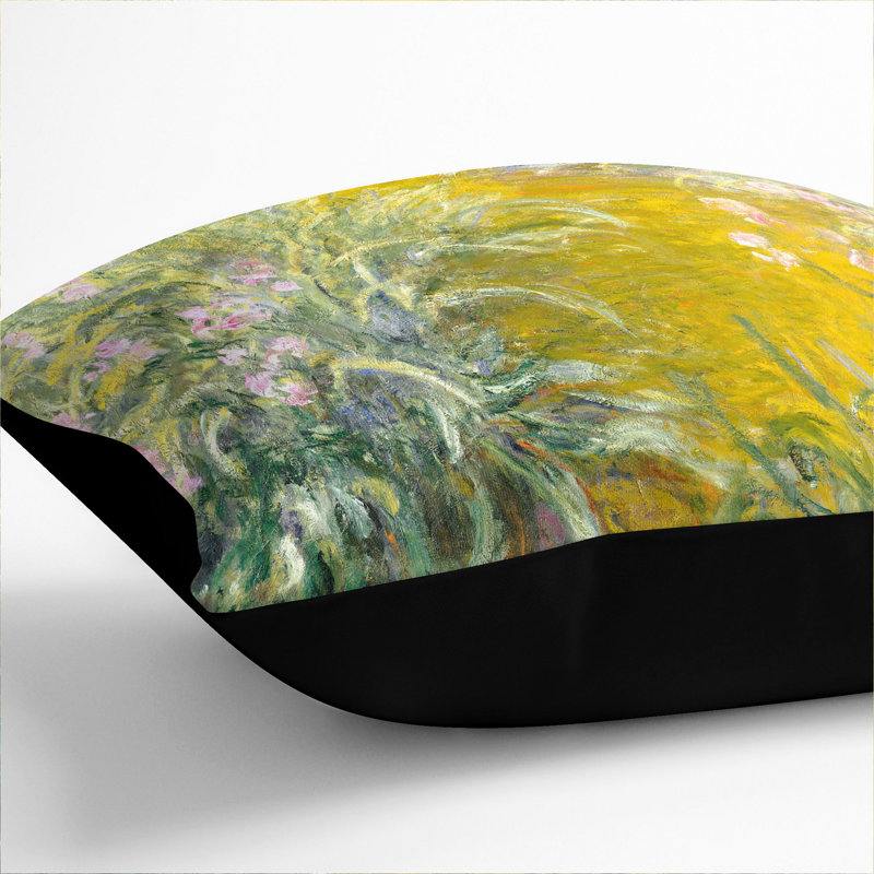 Square Cushion, Black, 40cm H x 40cm W x 15cm D