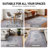 Labarbera Vintage Machine Washable Beige Non-Slip Backing Area Rug-41169417