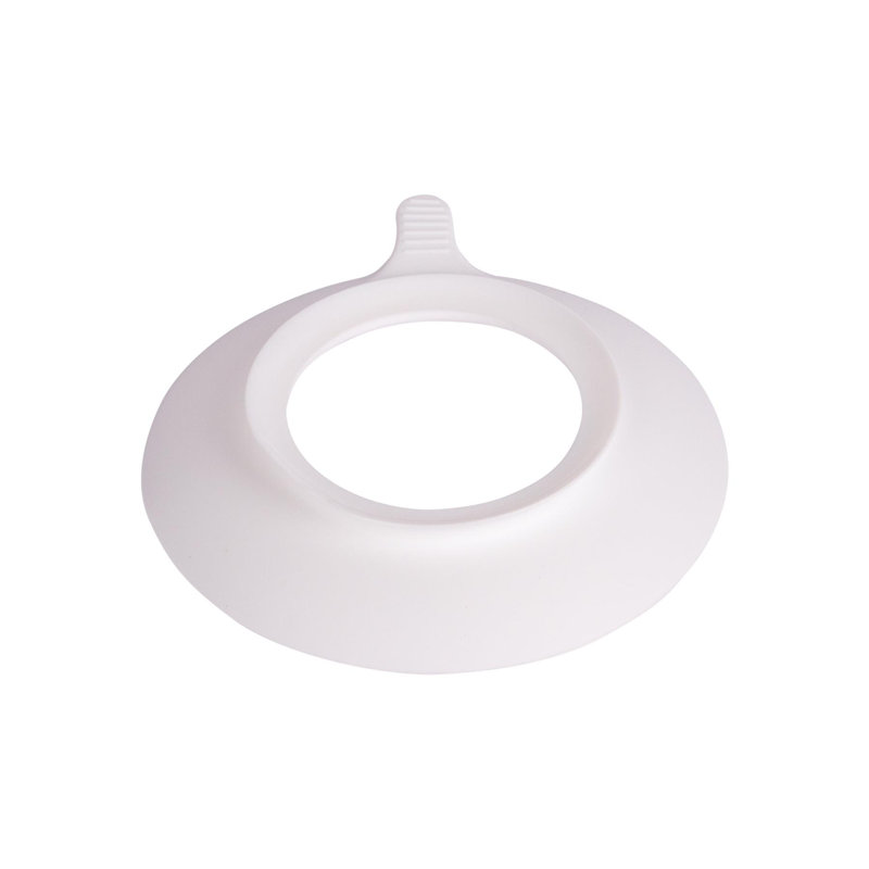 Tiny Dining Children's Bamboo Plate Suction Cup, White